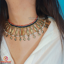Load image into Gallery viewer, Handmade Tribal Vintage Metal Choker Necklace