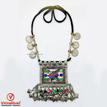 Load image into Gallery viewer, Bohemian Necklace With Coins and Multicolor Pendant