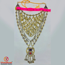 Load image into Gallery viewer, Silver Kuchi Multi Strands Bib Necklace