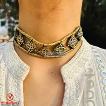 Load image into Gallery viewer, Handwoven Bohemian Festival Choker Necklace