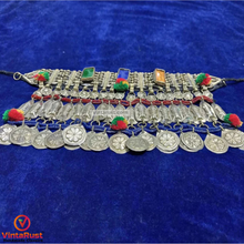 Load image into Gallery viewer, Vintage Tribal Massive Fish Choker Necklace