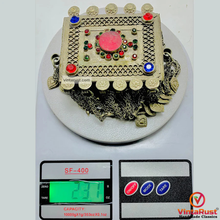 Load image into Gallery viewer, Amulet Style Pendant and Triangular Stone Necklace