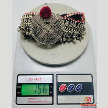 Load image into Gallery viewer, Afghan Kuchi Choker: Silver Bells, Statement Piece, Tribal Jewelry