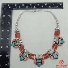 Load image into Gallery viewer, Vintage Nepalese Tribal Choker Necklace
