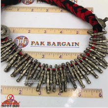 Load image into Gallery viewer, Red Handmade Metal Antique Spikes Choker Necklace