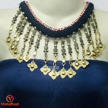 Load image into Gallery viewer, Handmade Tribal Dangling Tassels Choker