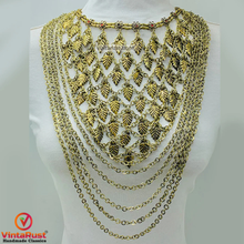 Load image into Gallery viewer, Vintage Oversized Multi Strands Bib Necklace