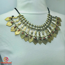 Load image into Gallery viewer, Vintage Coins and Metal Spikes Choker Necklace