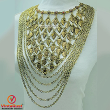 Load image into Gallery viewer, Vintage Oversized Multi Strands Bib Necklace
