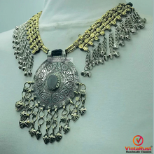 Load image into Gallery viewer, Nomadic Turkmen Necklace With Dangling Bells