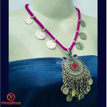 Load image into Gallery viewer, Handmade Vintage Tribal Pendant Necklace