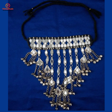 Load image into Gallery viewer, Ethnic Tribal Mirror Choker Necklace