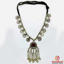 Load image into Gallery viewer, Vintage Kuchi Tribal Necklace With Coins