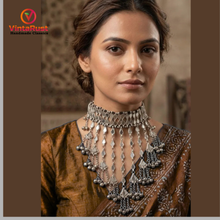 Load image into Gallery viewer, Ethnic Tribal Mirror Choker Necklace