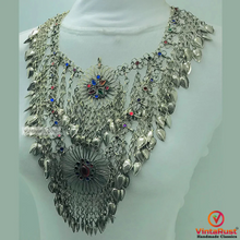 Load image into Gallery viewer, Vintage Tribal Oversized Bib Necklace