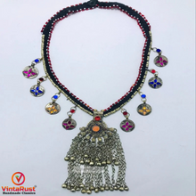 Load image into Gallery viewer, Vintage Kuchi Long Bells Pendant Necklace