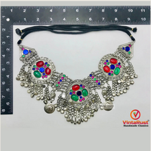 Load image into Gallery viewer, Tribal Three Rings Necklace With Silver Bells