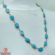 Load image into Gallery viewer, Bohemian Tribal Turquoise Gemstone Necklace