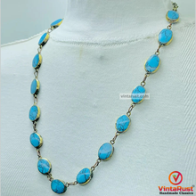 Load image into Gallery viewer, Bohemian Tribal Turquoise Gemstone Necklace