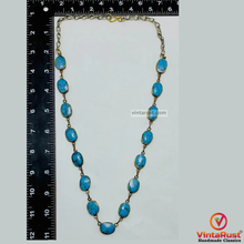 Load image into Gallery viewer, Bohemian Tribal Turquoise Gemstone Necklace