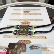 Load image into Gallery viewer, Tribal Motif Choker Necklace With Pearls Beaded Chain