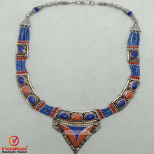 Load image into Gallery viewer, Ethnic Handmade Nepalese Stones Tribal Choker
