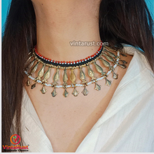 Load image into Gallery viewer, Handmade Tribal Vintage Metal Choker Necklace