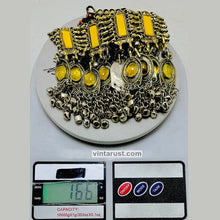 Load image into Gallery viewer, Yellow Stone Necklace With Long Bells