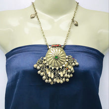 Load image into Gallery viewer, Vintage Massive Pendant Necklace With Dangling Bell