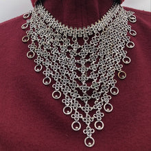 Load image into Gallery viewer, Silver Tone Necklace, Ethnic Choker Necklace, Handmade Jewelry