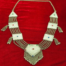 Load image into Gallery viewer, Silver Kuchi Massive Bohemian Pendant Necklace