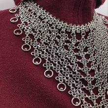 Load image into Gallery viewer, Silver Tone Necklace, Ethnic Choker Necklace, Handmade Jewelry