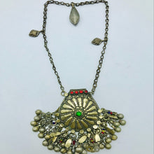 Load image into Gallery viewer, Vintage Massive Pendant Necklace With Dangling Bell