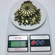 Load image into Gallery viewer, Vintage Massive Pendant Necklace With Dangling Bell