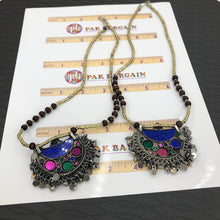 Load image into Gallery viewer, Ethnic Tribal Beaded Chain Pendant Necklace