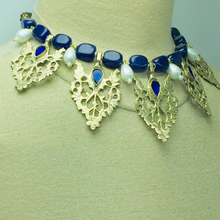 Load image into Gallery viewer, Tribal Stone and Pearls Beaded Motif Jewelry Set