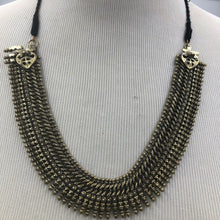 Load image into Gallery viewer,  Vintage Metal Choker Necklace, Tribal Collar Choker
