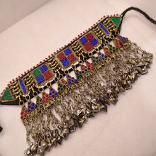 Load image into Gallery viewer, Tribal Kuchi Multicolor Choker Necklace