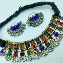 Load image into Gallery viewer, Cultural Kuchi Necklace and Earrings Jewelry Set