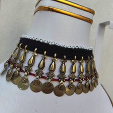 Load image into Gallery viewer, Vintage Tribal Bib Necklace