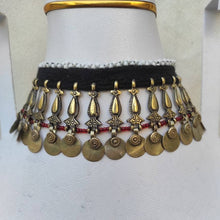 Load image into Gallery viewer, Vintage Tribal Bib Necklace
