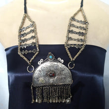 Load image into Gallery viewer, Kuchi Pendant Necklace With Wide Beaded Chain