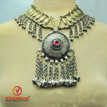 Load image into Gallery viewer, Vintage Afghan Bells and Tassels Pendant Necklace