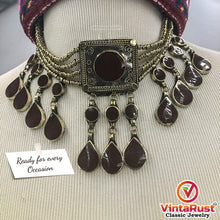 Load image into Gallery viewer, Vintage Tribal Stone Choker Necklace