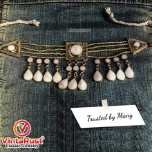 Load image into Gallery viewer, Vintage Tribal Stone Choker Necklace