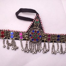 Load image into Gallery viewer, Handmade Tribal Multicolor Glass Stones Matha Patti