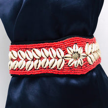 Load image into Gallery viewer, Belly Dance Belt Beaded Belt With Shells