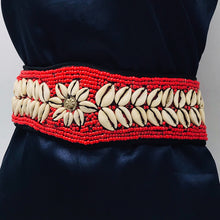 Load image into Gallery viewer, Belly Dance Belt Beaded Belt With Shells