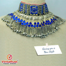Load image into Gallery viewer, Afghan Big Glass Stones Choker