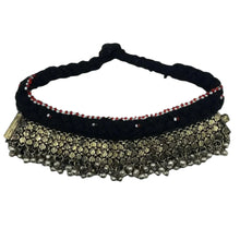 Load image into Gallery viewer, Tribal Vintage Choker Necklace with Silver Metal Bells
